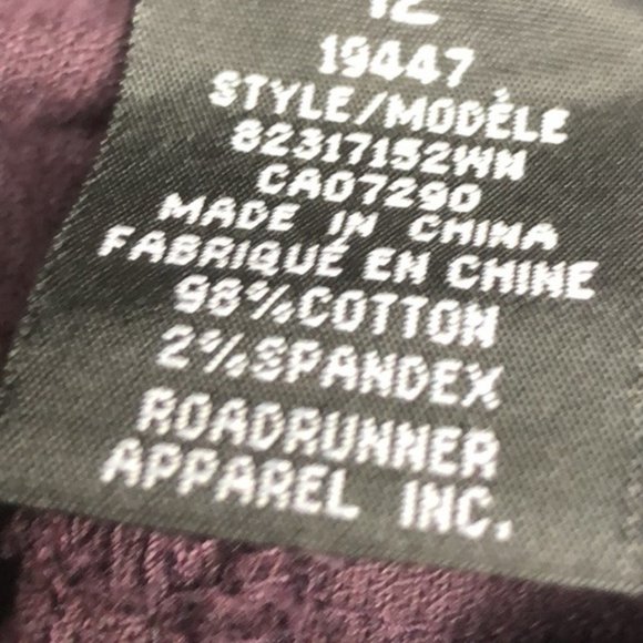 LIKE NEW SUKO BURGUNDY CORDUROYS 12x30 ⭐️ - Picture 2 of 10